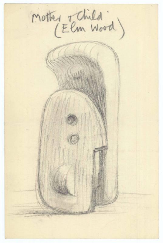 Sketch of 'Mother and Child'