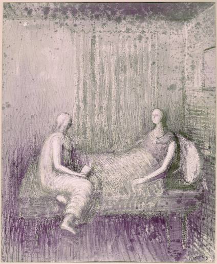 Woman Reading to Companion