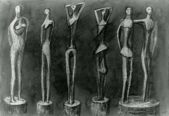 Six Standing Figures