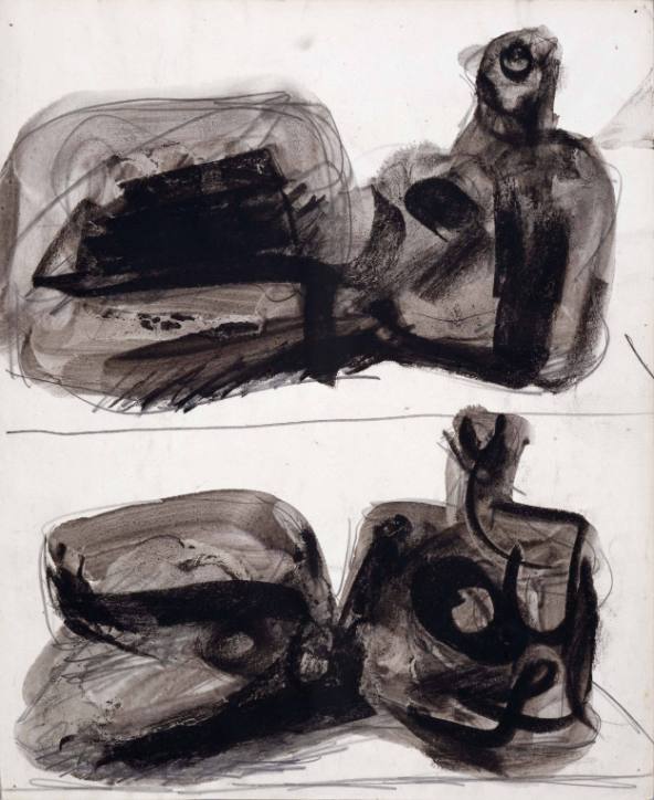 Studies for Unesco Reclining Figure