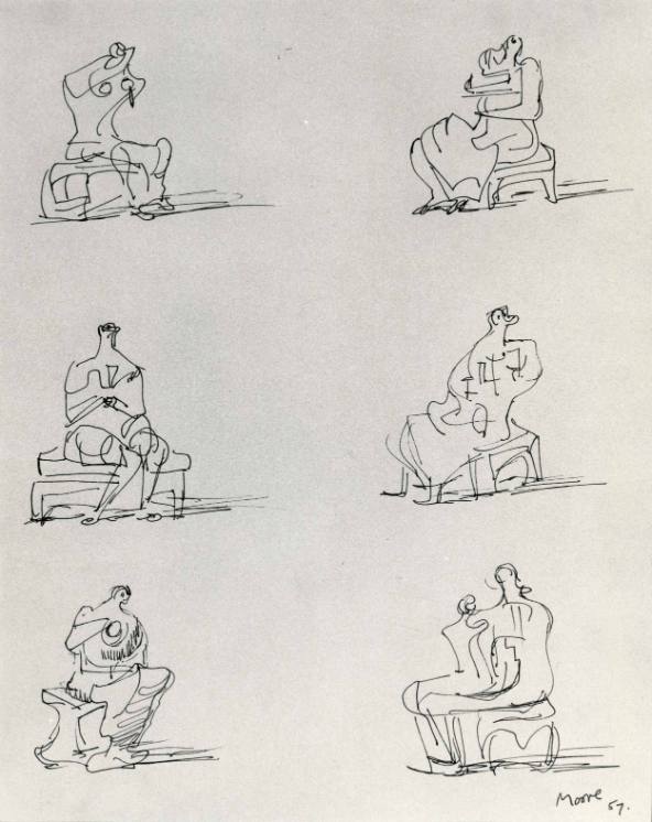 Studies for Seated Figures