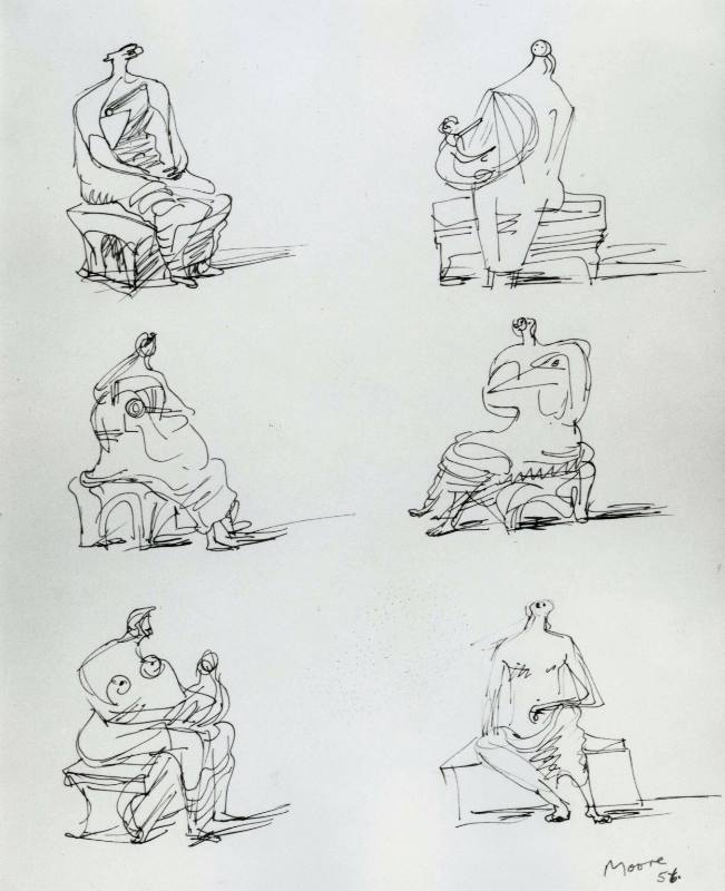 Studies of Seated Figures