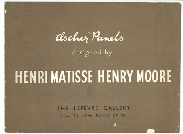 Ascher Panels Designed by Henri Matisse, Henry Moore.