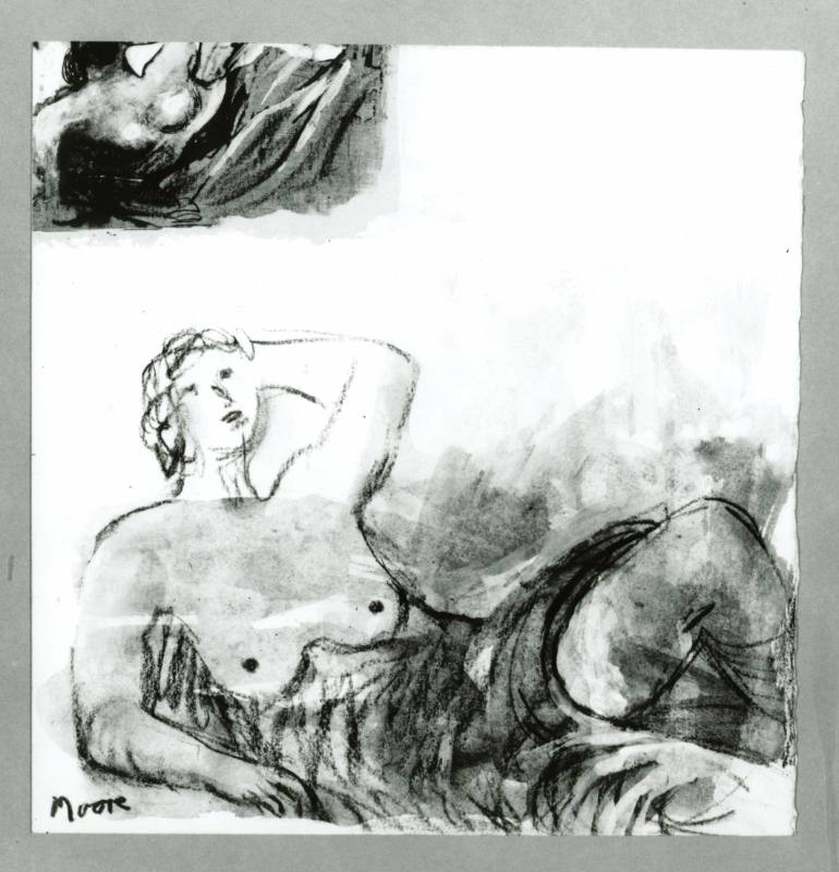 Reclining Nude: Three-Quarter