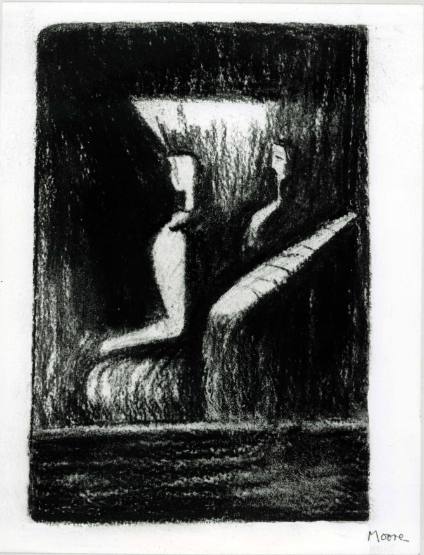 Two Women Watching a Film