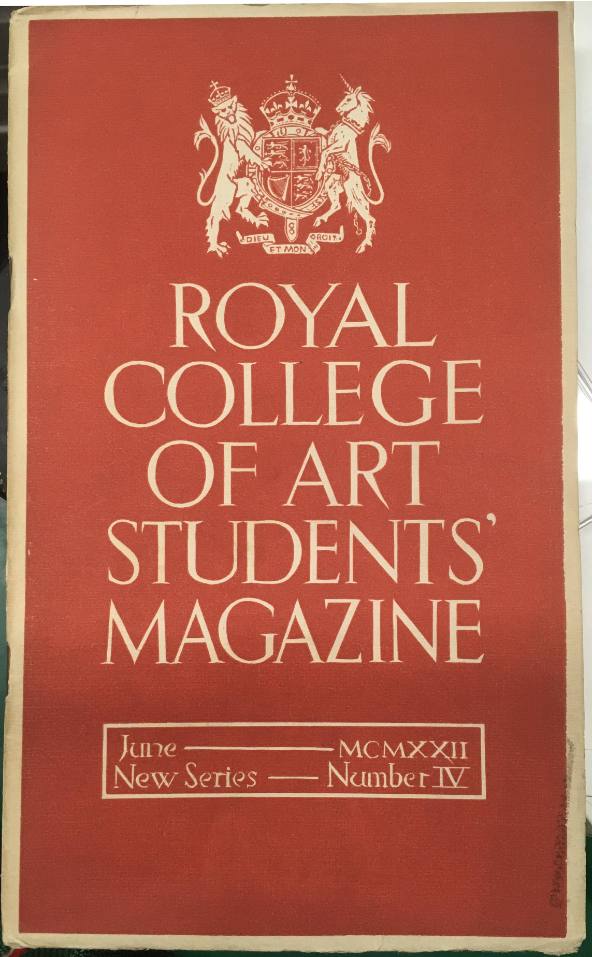 Royal College of Art Students' Magazine Common Room Notes