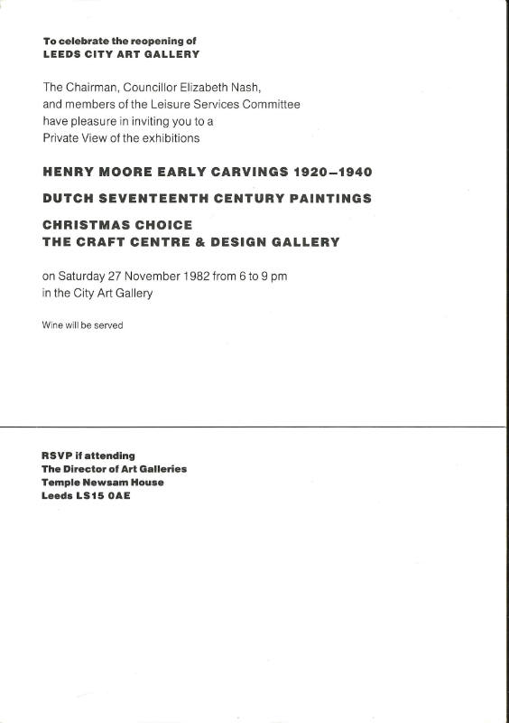 Private view invitation