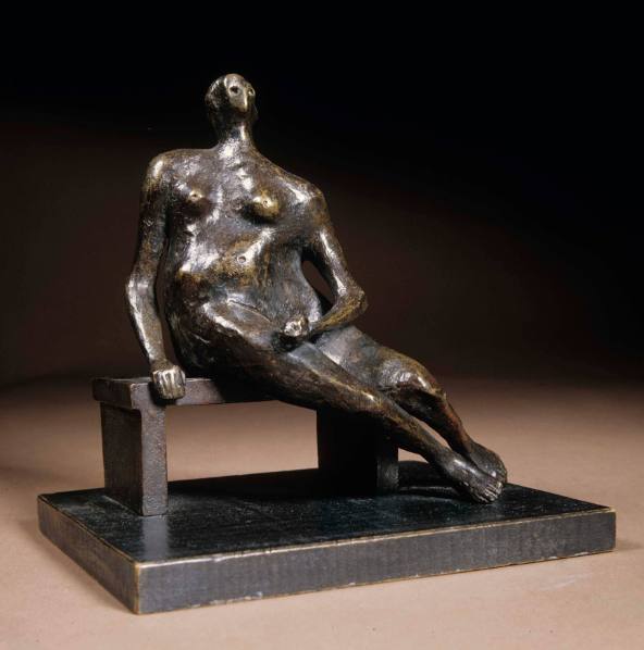 Maquette for Seated Woman