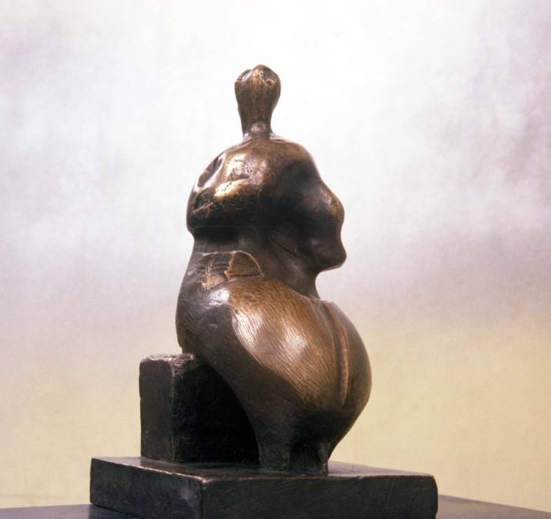 Maquette for Seated Woman