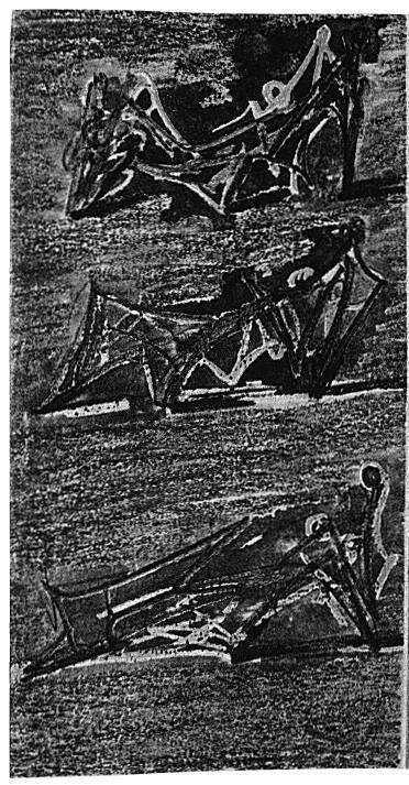 Design for Catalogue Cover: Three Reclining Figures