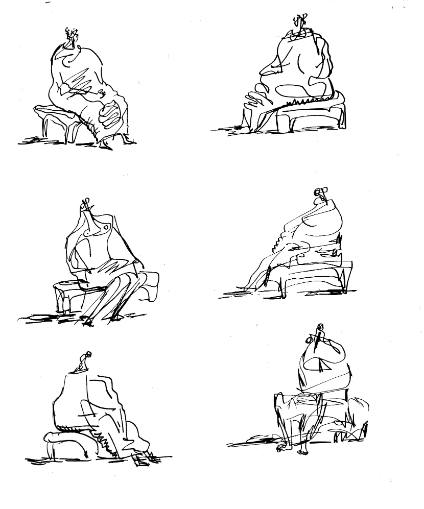 Studies for Seated Figures