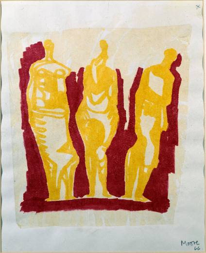 Three Standing Figures