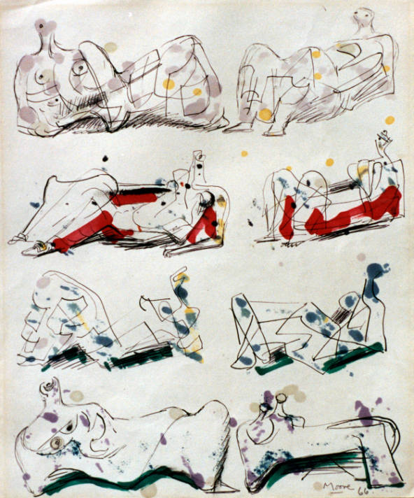 Eight Reclining Figures