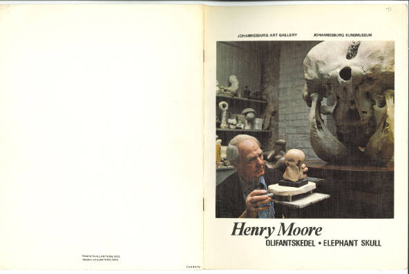 Henry Moore: Olifantskedel, Elephant Skull.