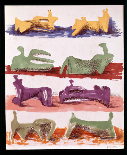 Eight Reclining Figures