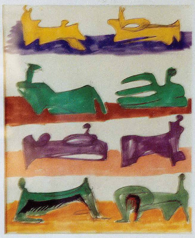 Eight Reclining Figures