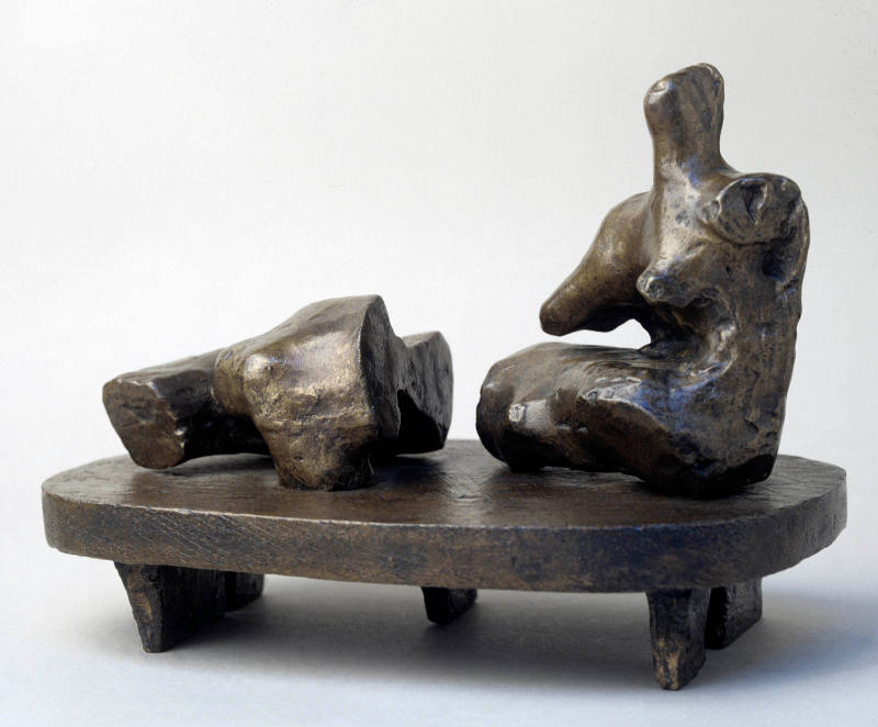 Two Piece Reclining Figure: Maquette No.8