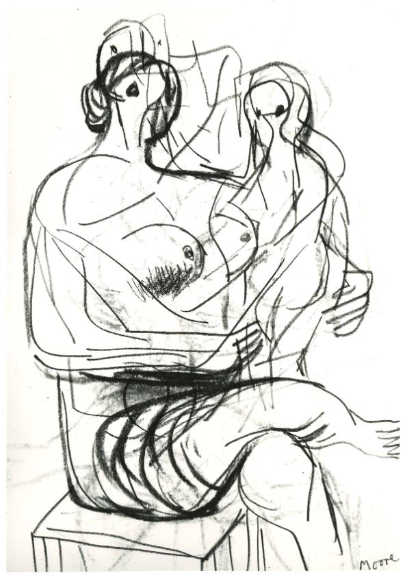 Seated Mother and Child