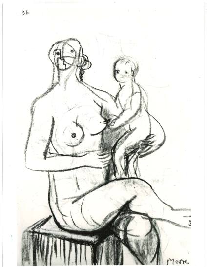 Seated Mother and Child