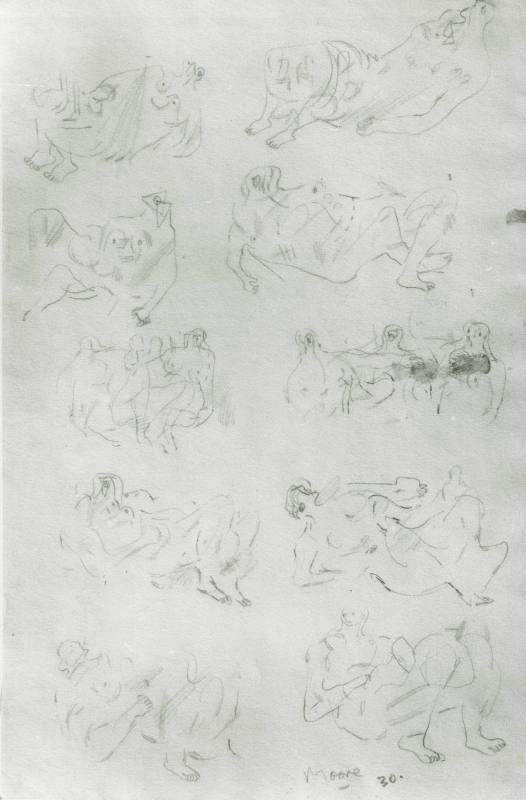 Ten Studies of Reclining Figures