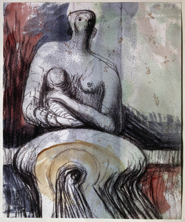 Seated Mother and Child