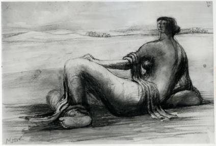 Draped Reclining Figure