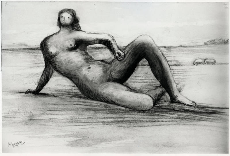 Reclining Figure in Landscape