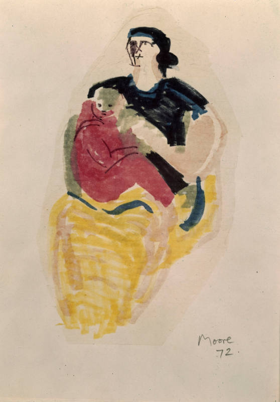 Seated Mother and Child