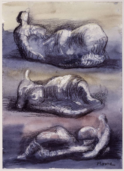 Three Reclining Forms