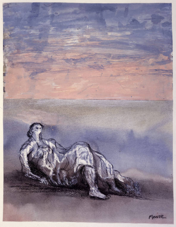 Reclining Figure: Sky Background