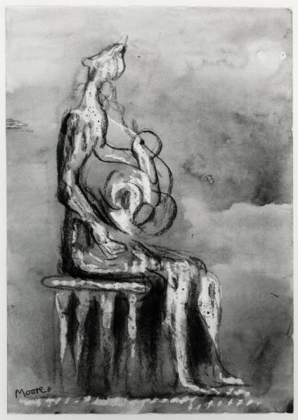 Seated Mother and Child