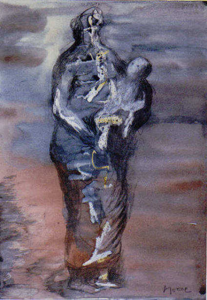 Standing Mother with Child