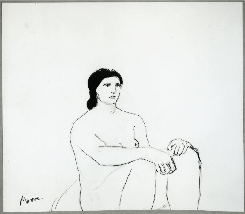 Seated Woman: Half-Length