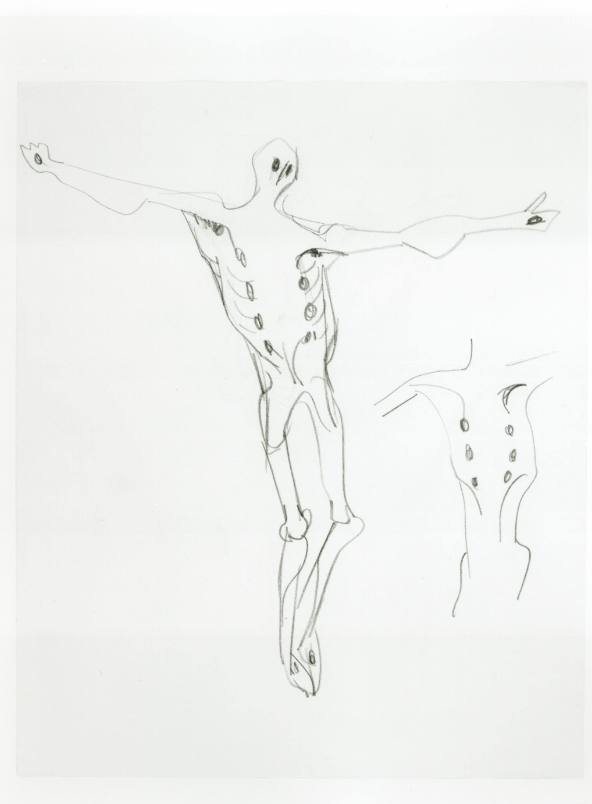 Studies after Crucifixion Sculpture