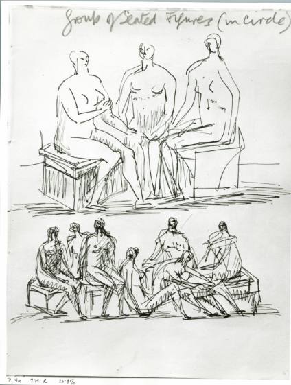 Group of Seated Figures