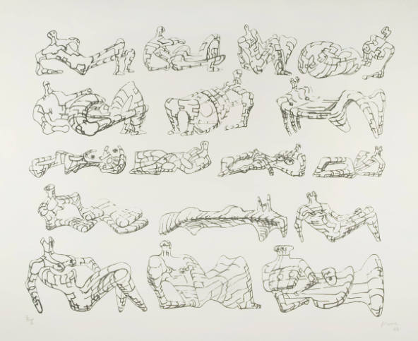 Seventeen Reclining Figures