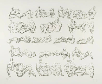 Seventeen Reclining Figures