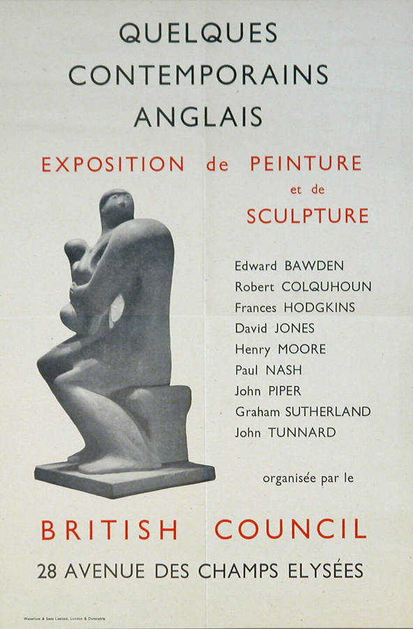 QUELQUES CONTEMPORAINS ANGLAIS
EXPOSITION de PEINTURE et de SCULPTURE