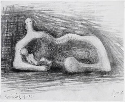 Idea for Sculpture: Reclining Mother and Child