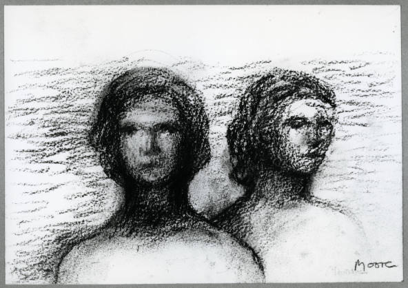 Two Women's Heads