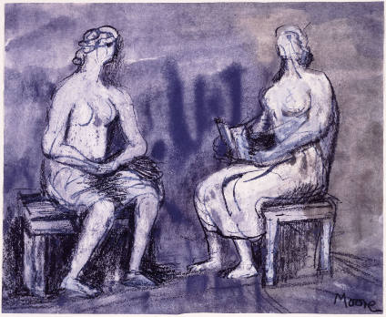 Two Seated Women I