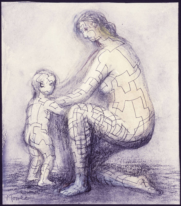 Kneeling Mother with Child III