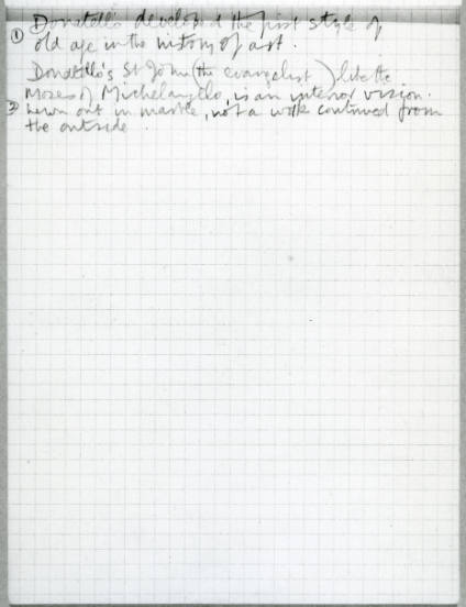 Notes on Donatello