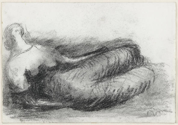 Draped Reclining Woman