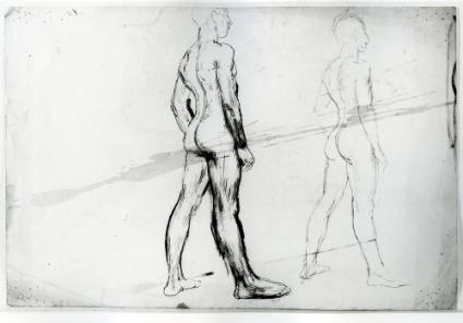 Two Studies of a Male Nude