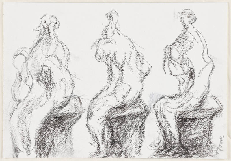 Three Seated Figures