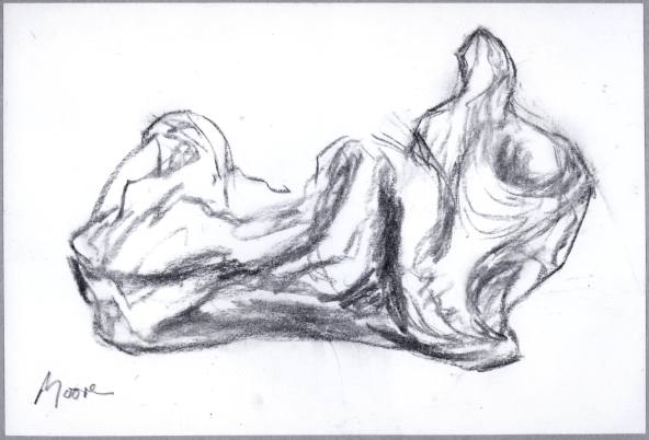 Idea for Sculpture: Reclining Figure