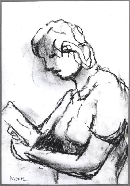 Woman Reading: Half-Figure