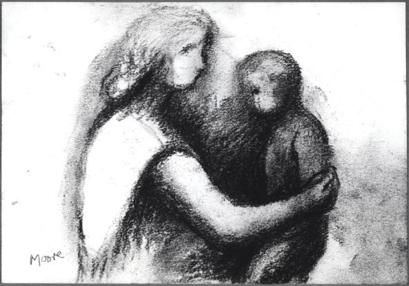 Mother Holding Child: Half-Length