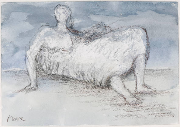 Draped Reclining Woman